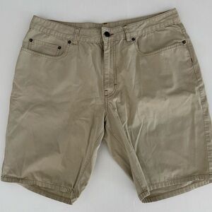 Patagonia Men’s Worn Wear Guild Shorts Khaki Size 36 Organic Canvas ‎ Hiking